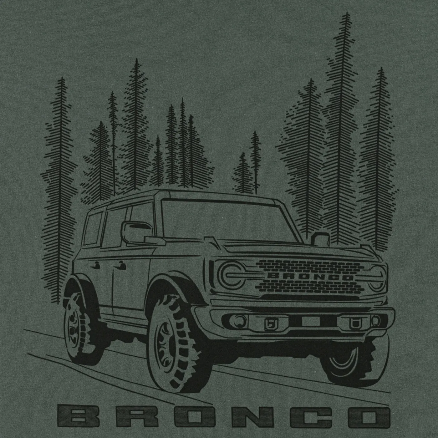 Ford Bronco Men's Treeline T-Shirt