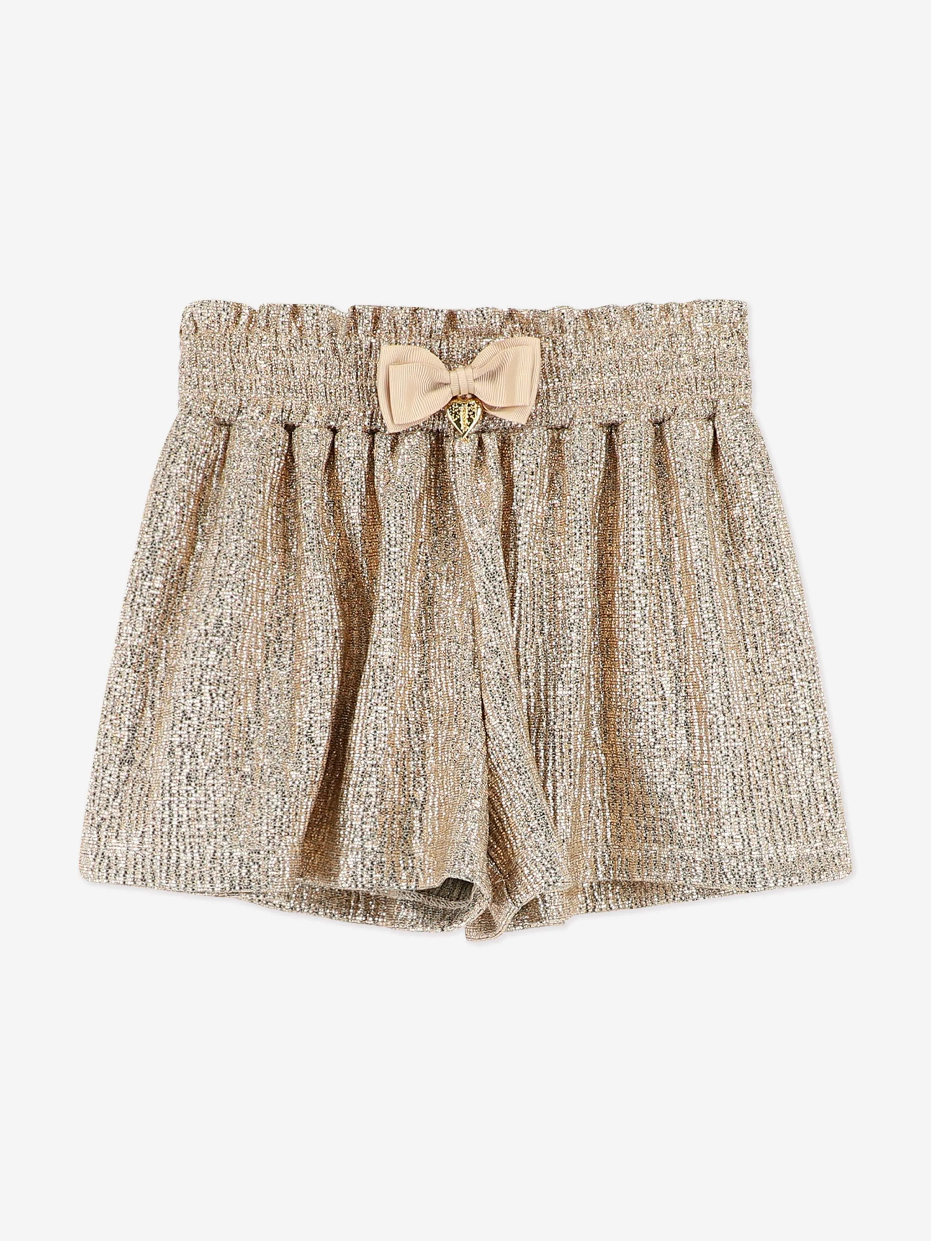Girls Fortunate Top and Shorts Set in Gold