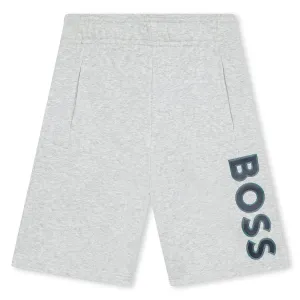 Gray Side Logo Shorts