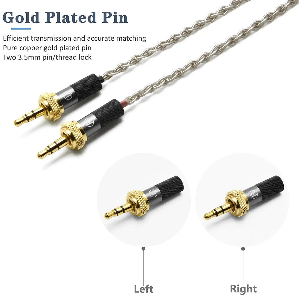 GUCraftsman 6N Silver For Sony 2.5MM/4.4MM Balance Dedicated Headphone Cable