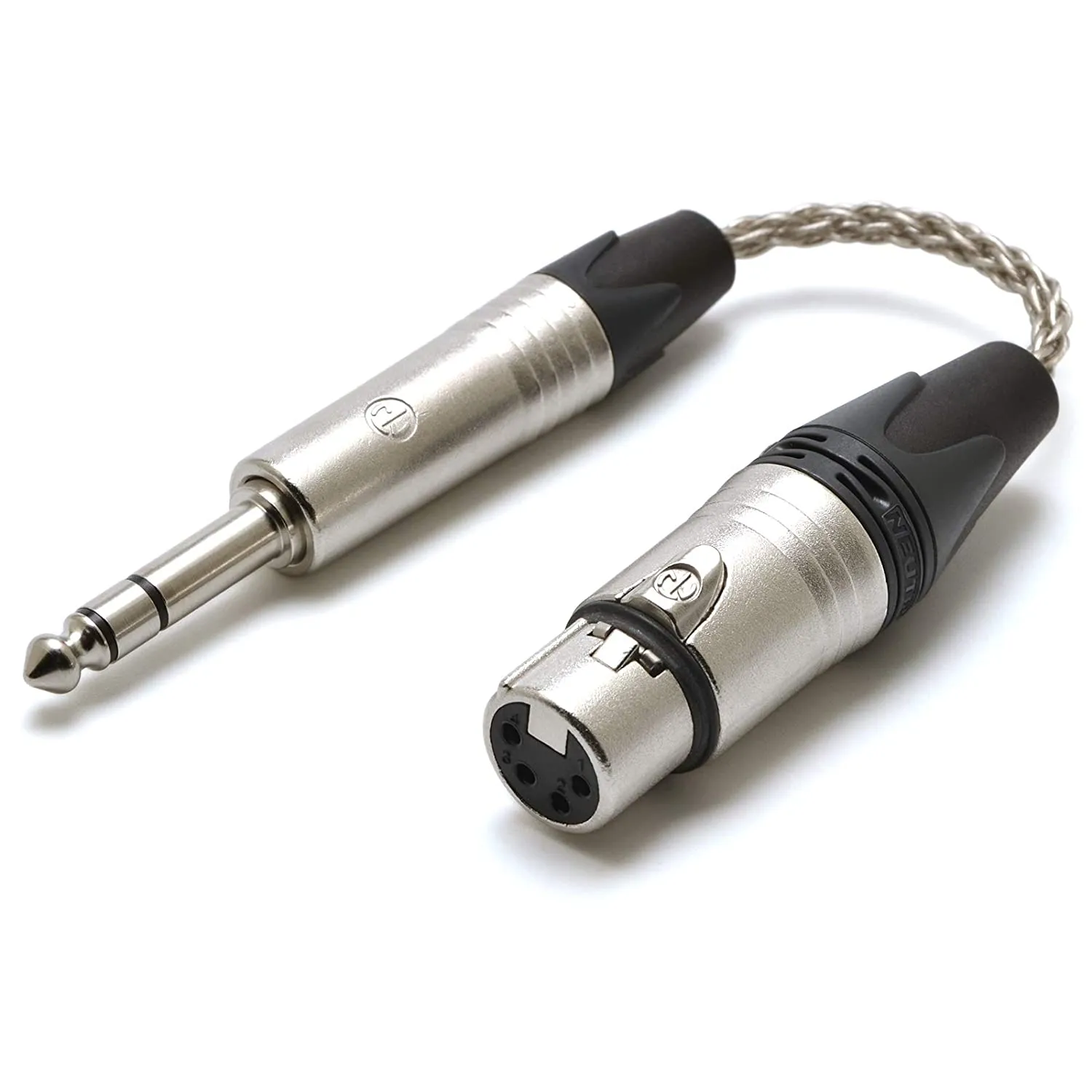 GUCraftsman Headphone Adapter Cable 6N Single Crystal Silver Headphone Jack Convert Cable for Audio Players
