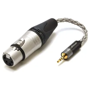 GUCraftsman Headphone Adapter Cable 6N Single Crystal Silver Headphone Jack Convert Cable for Audio Players