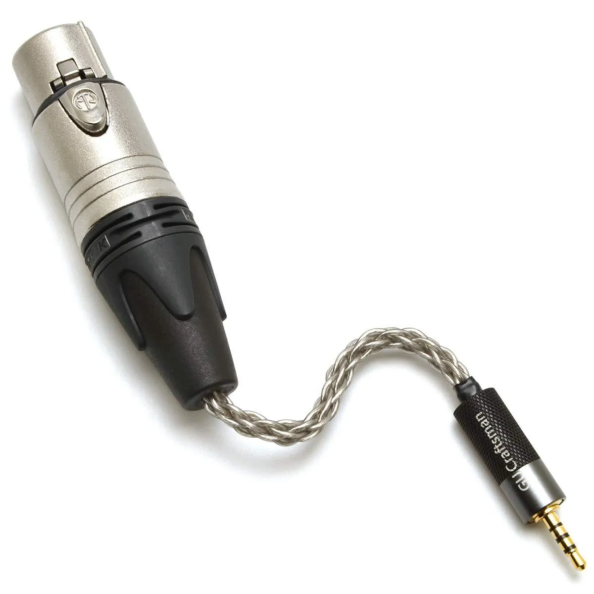 GUCraftsman Headphone Adapter Cable 6N Single Crystal Silver Headphone Jack Convert Cable for Audio Players