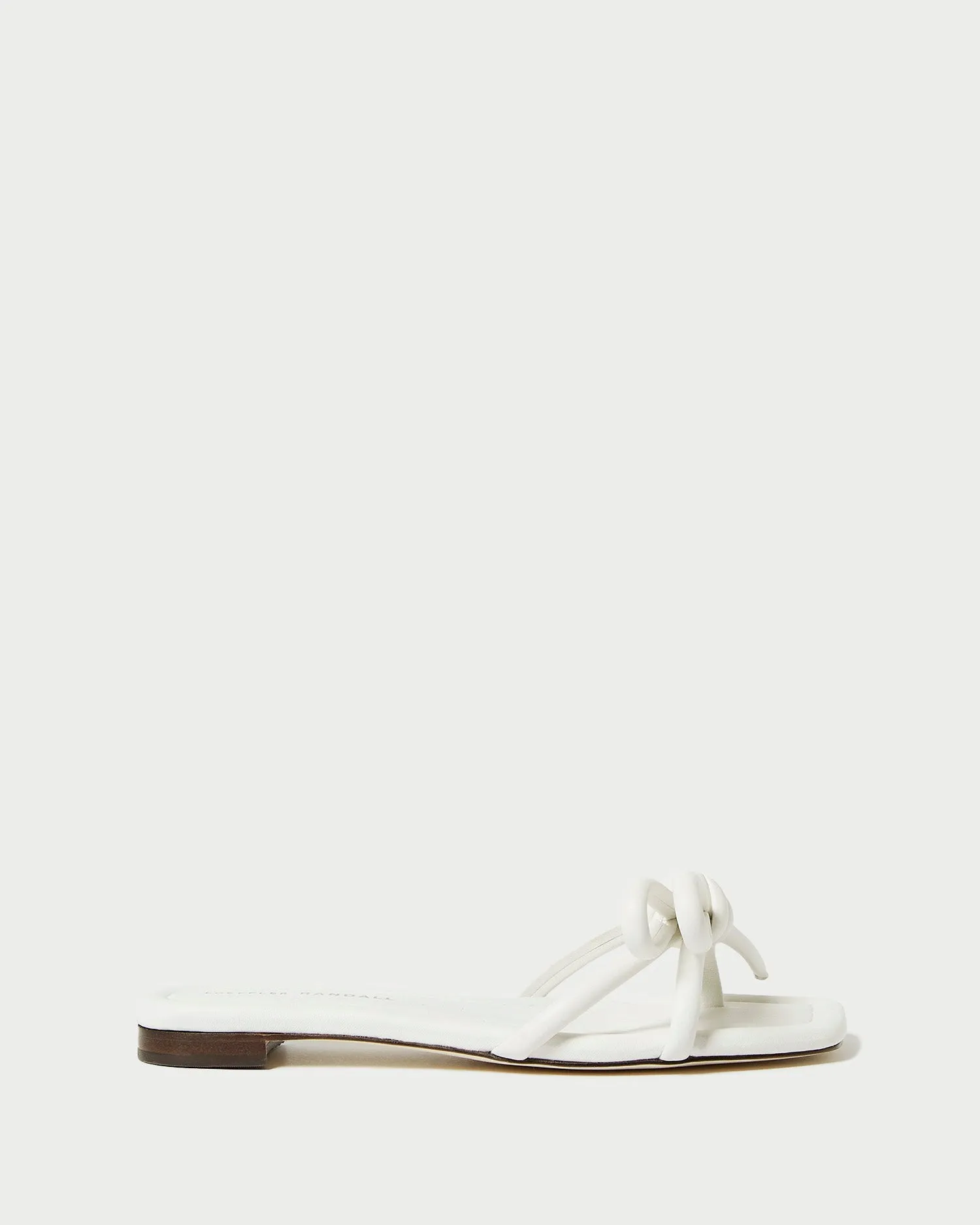 Hadley White Bow Sandal