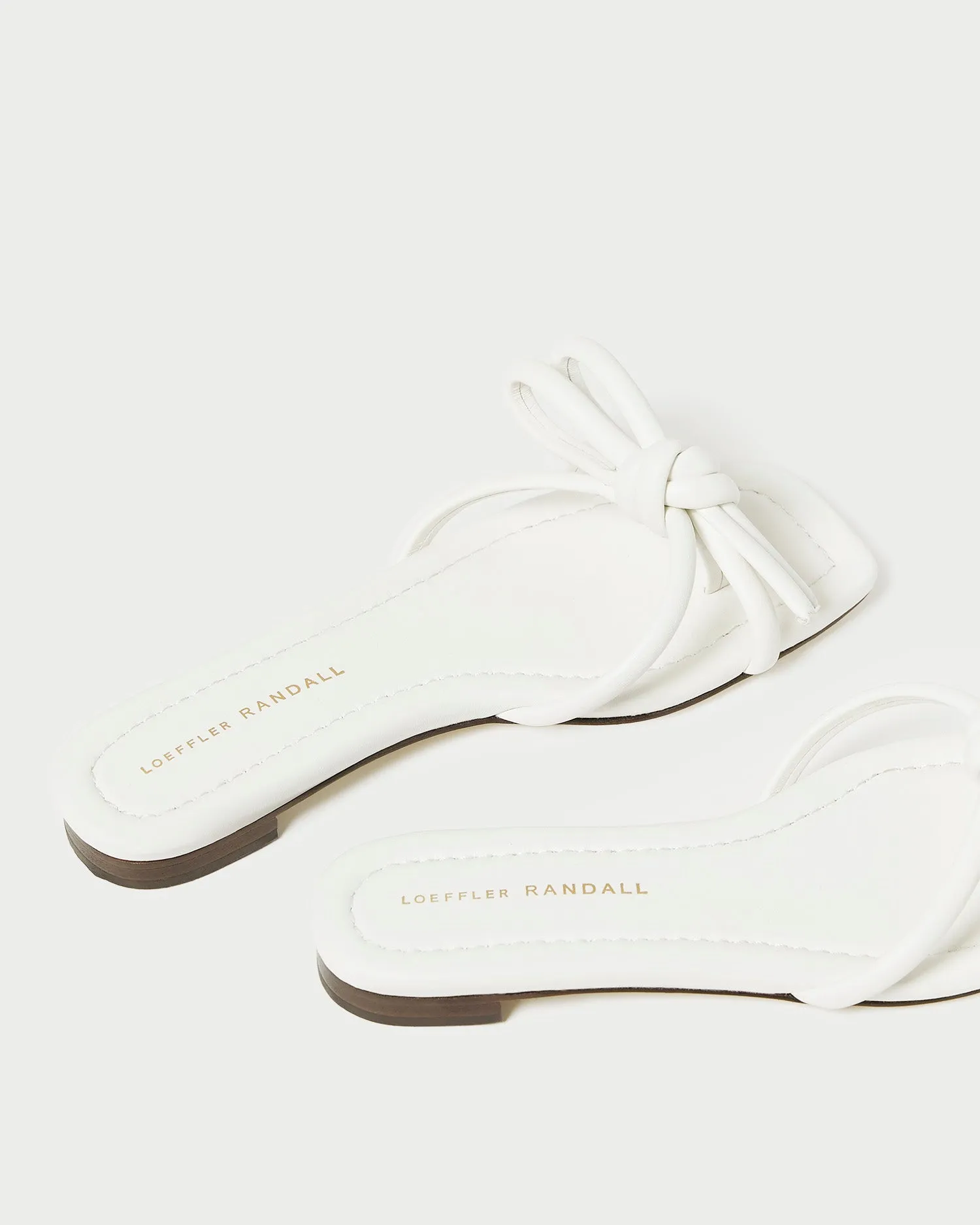 Hadley White Bow Sandal