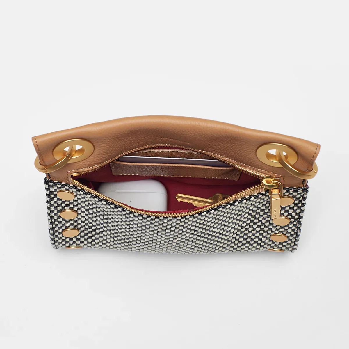 Hammitt Tony Crossbody Leather Handbag California Sunday/Brushed Gold - Limited Edition