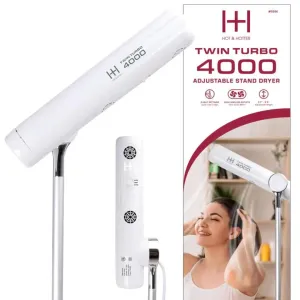Hot & Hotter Twin Turbo 4000 Adjustable Handsfree Stand Dryer