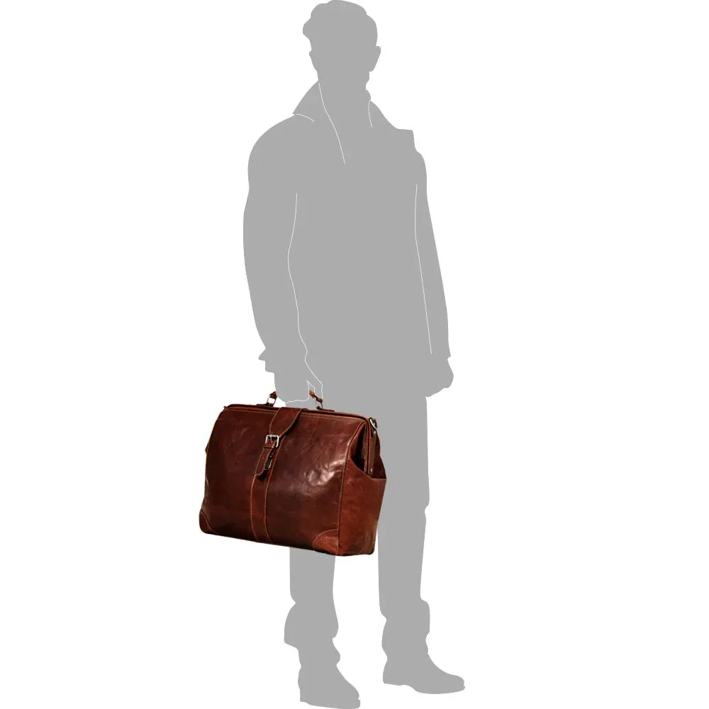Jack Georges Voyager Classic Doctor Bag Brown