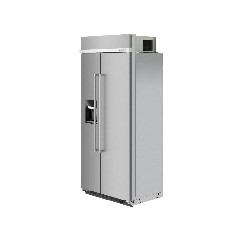 Kitchenaid KBSD708MPS 29.4 Cu. Ft. 48" Built-In Side-By-Side Refrigerator With Ice And Water Dispenser
