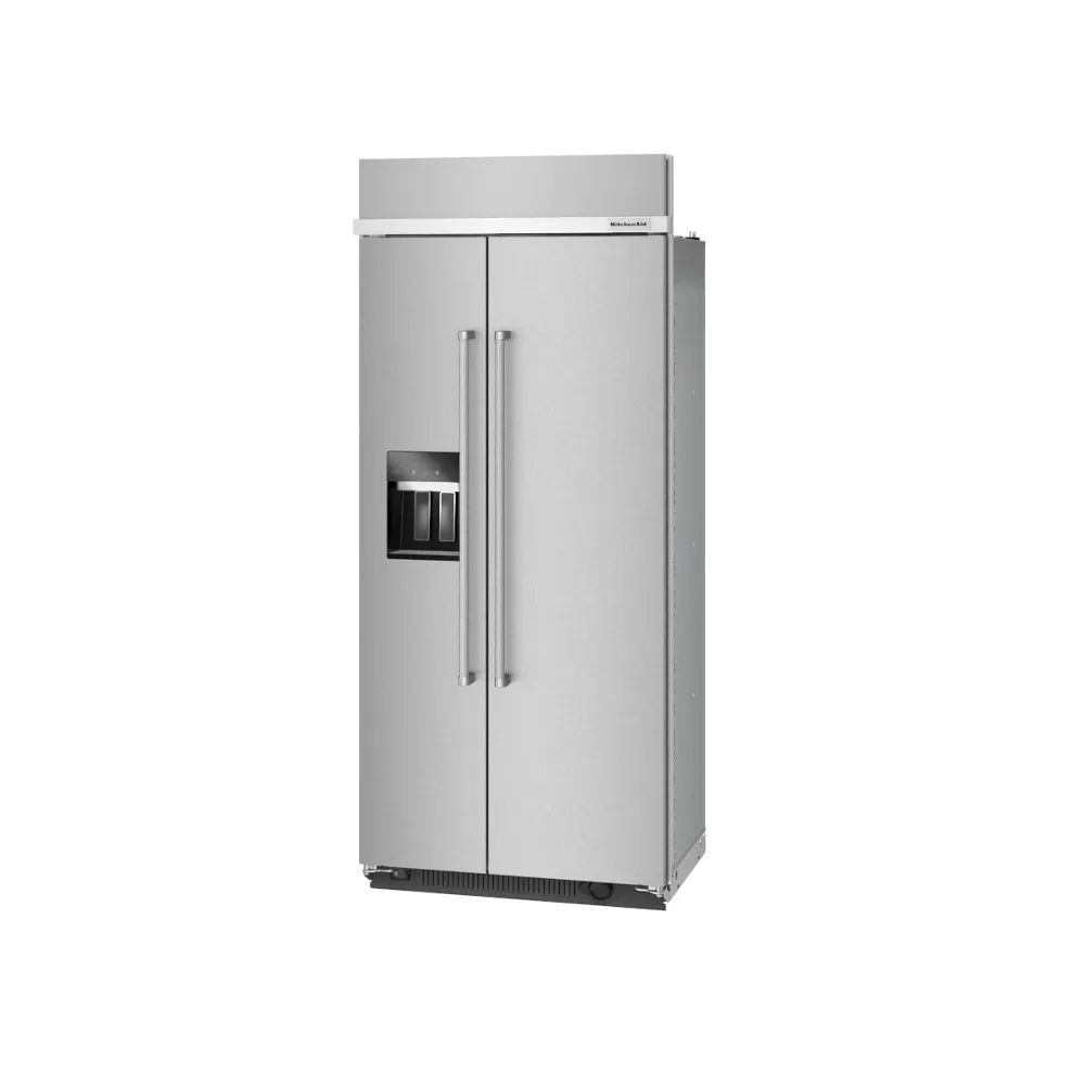 Kitchenaid KBSD708MPS 29.4 Cu. Ft. 48" Built-In Side-By-Side Refrigerator With Ice And Water Dispenser