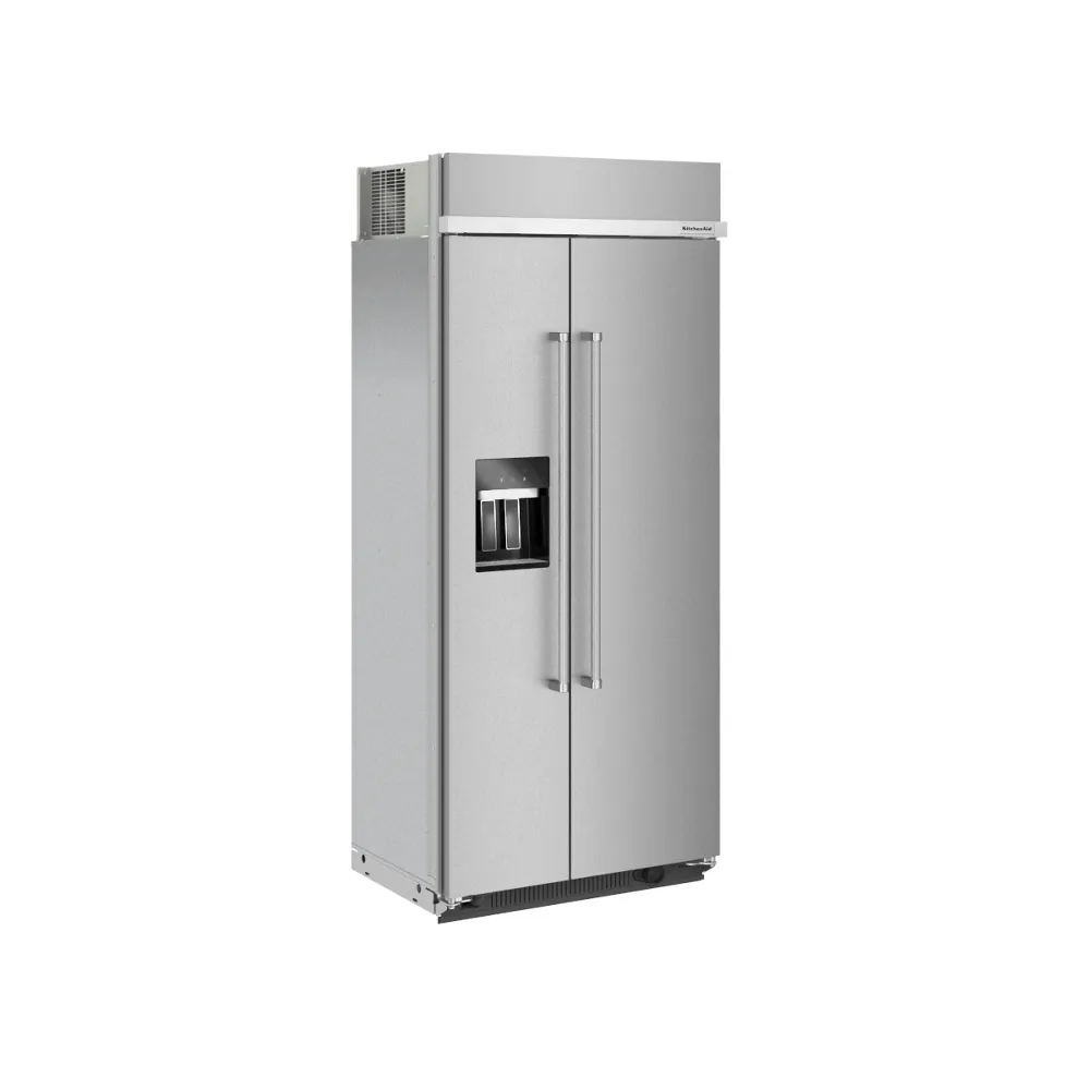Kitchenaid KBSD708MPS 29.4 Cu. Ft. 48" Built-In Side-By-Side Refrigerator With Ice And Water Dispenser