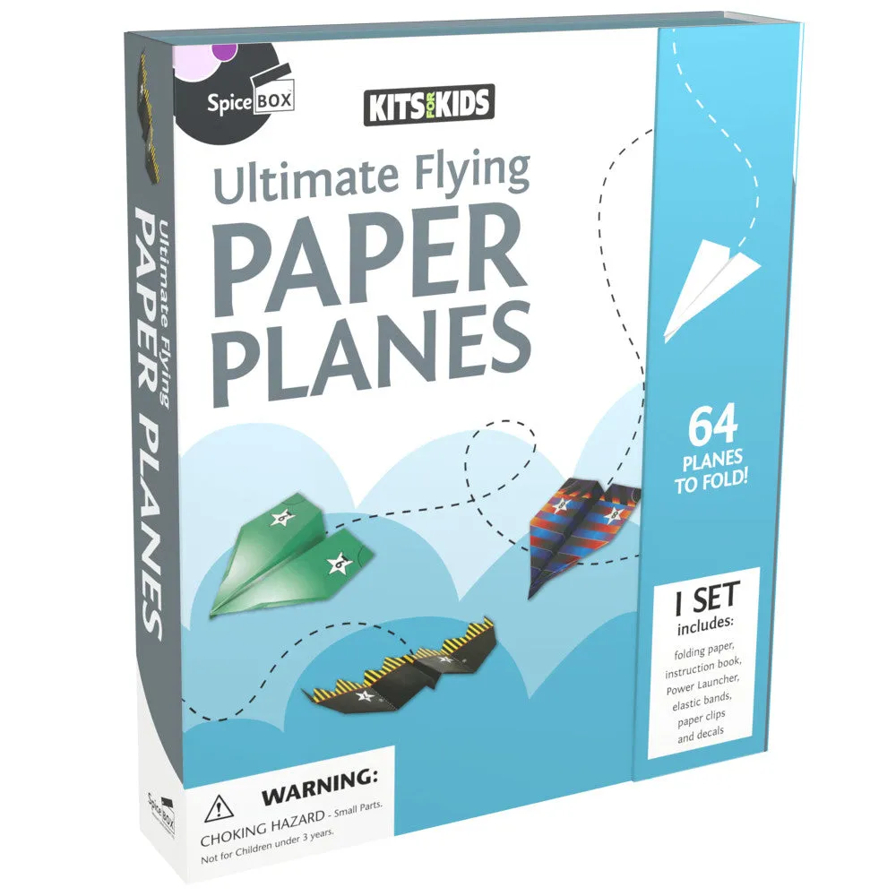 Kits For Kids: High-Flying Paper Plane Adventure Set, 8 