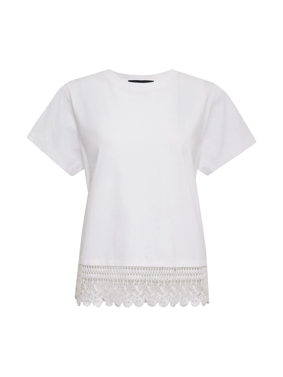Lace Remix Perfect Tee White