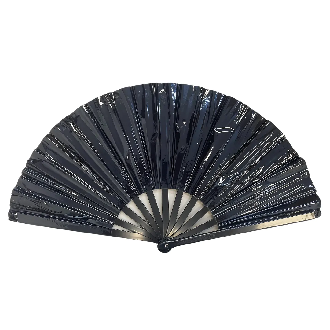 Large Iridescent Folding Fan - Choose Color
