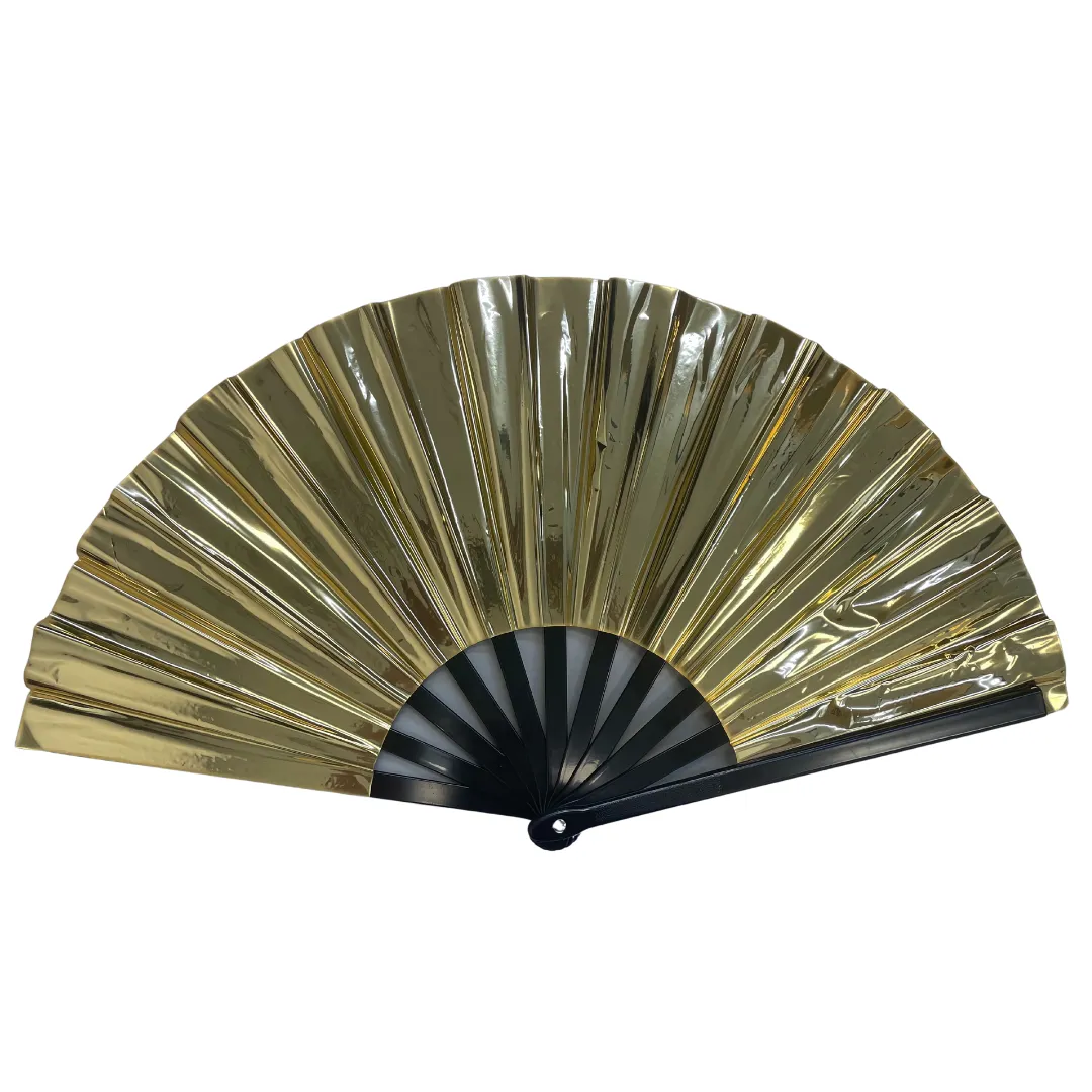 Large Iridescent Folding Fan - Choose Color