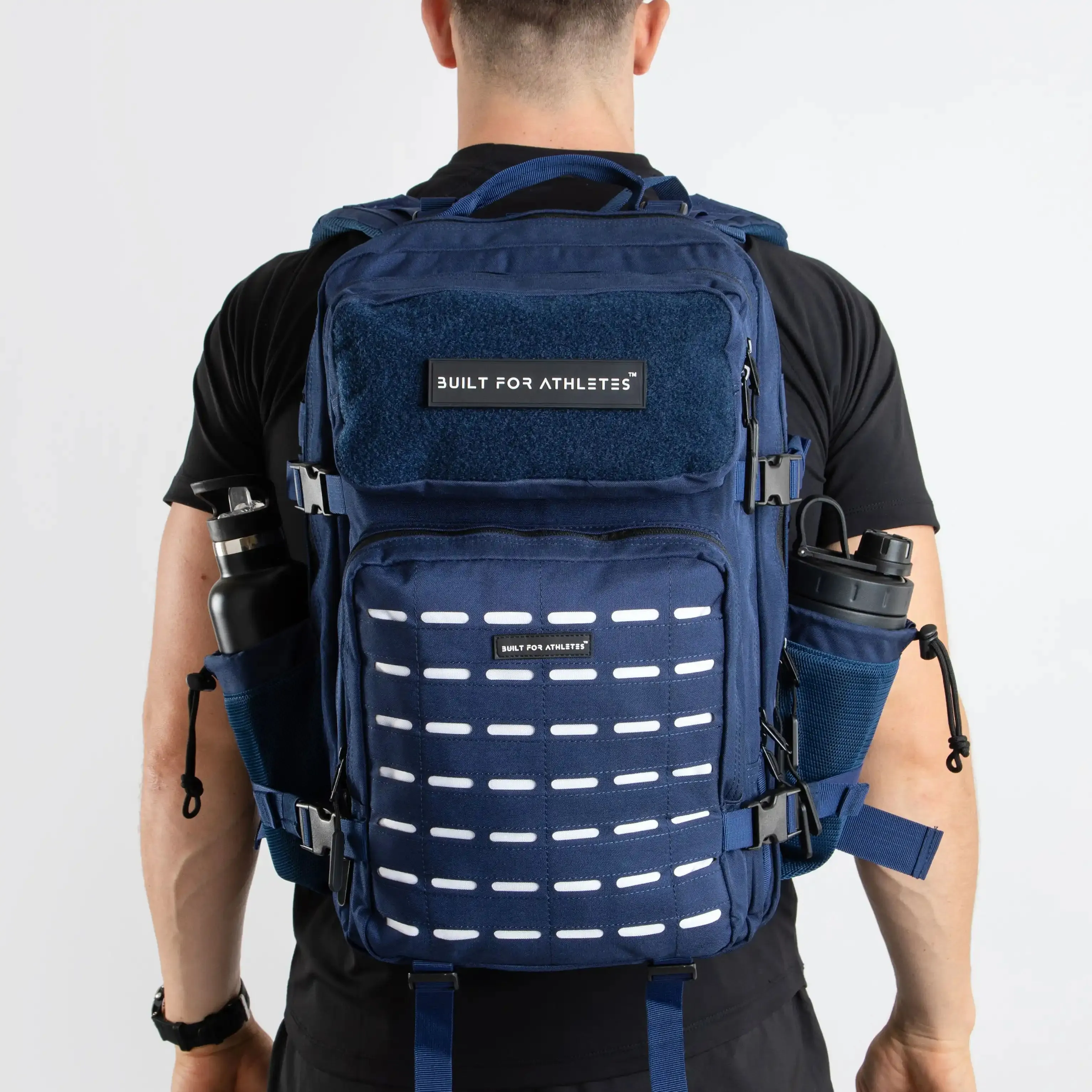 Large Navy & White 45L Gym Backpack