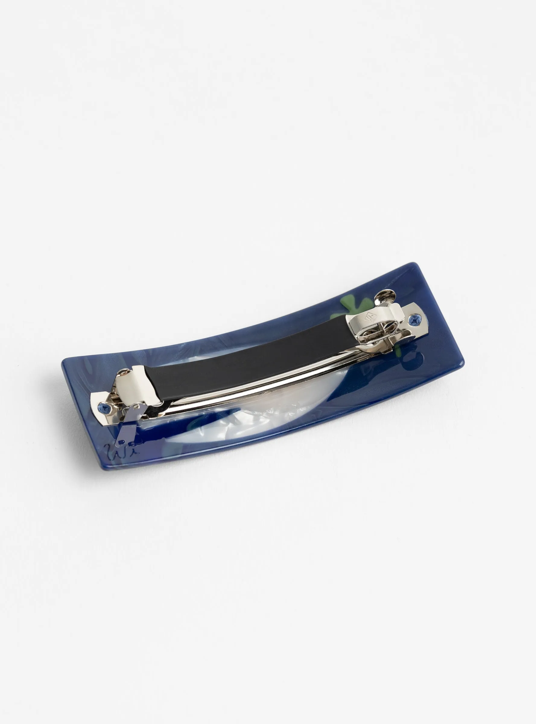 Lucky Dove French Barrette Navy and White