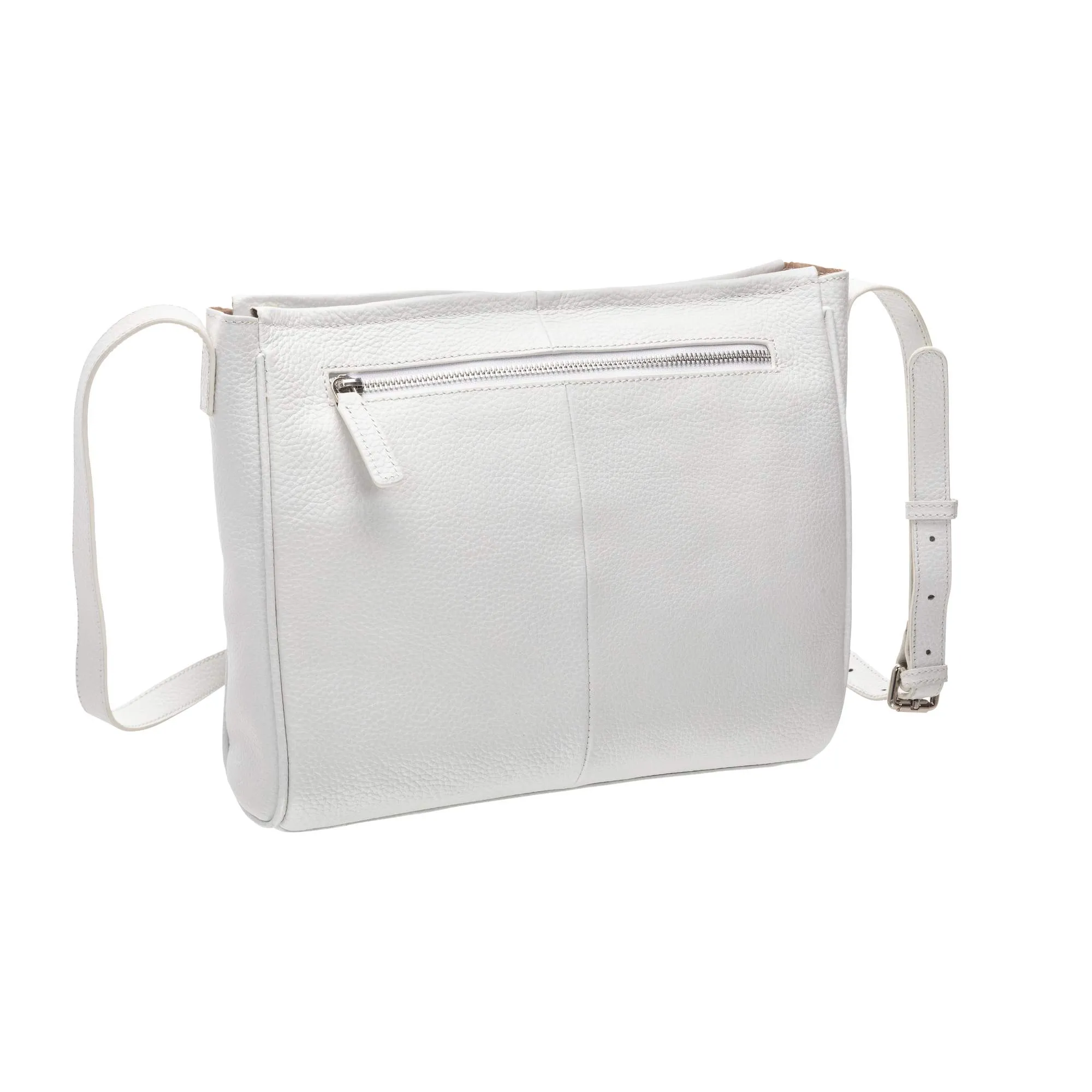 Mancini Pebbled Michelle Leather Crossbody Bag