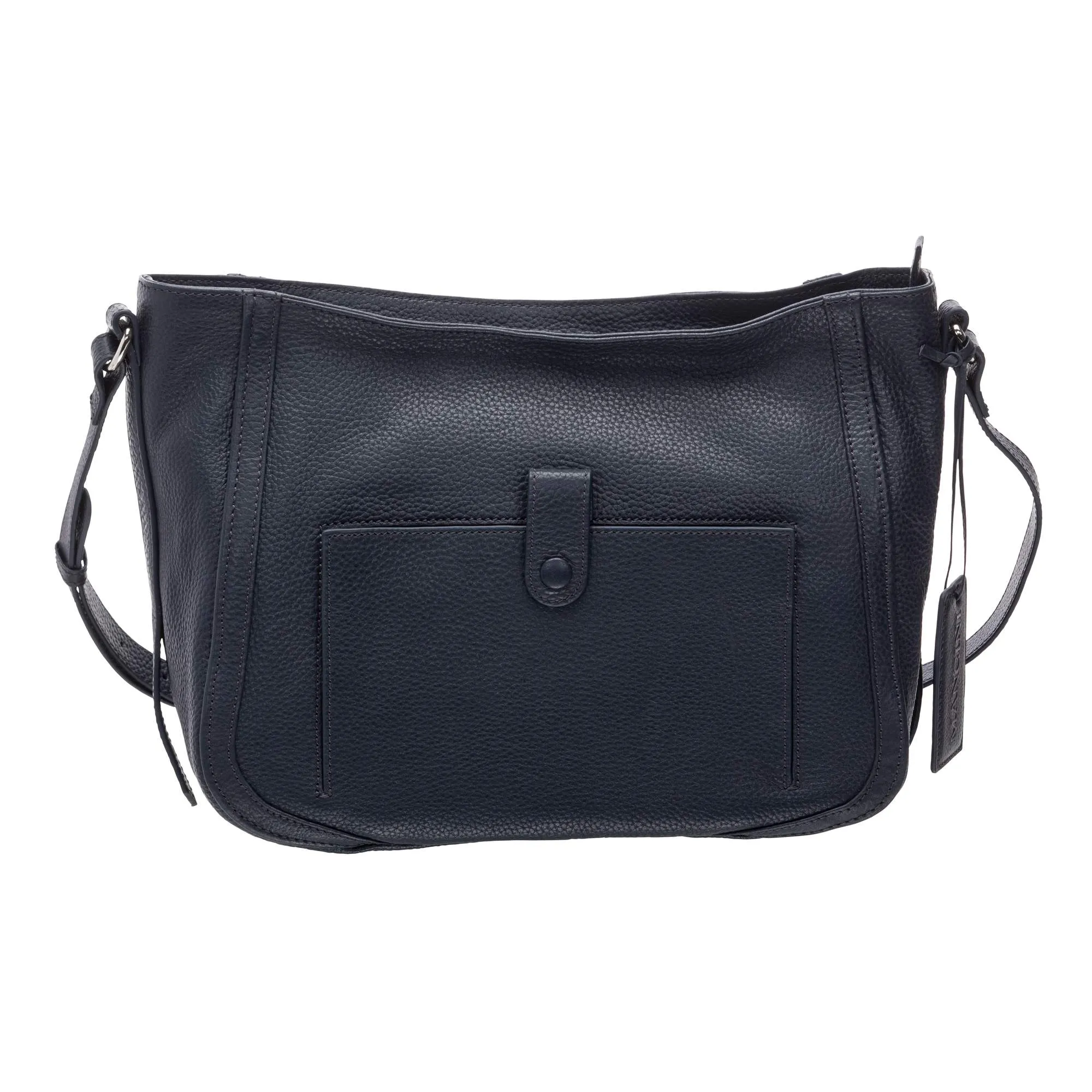 Mancini Pebbled Sophia Leather Crossbody Bag