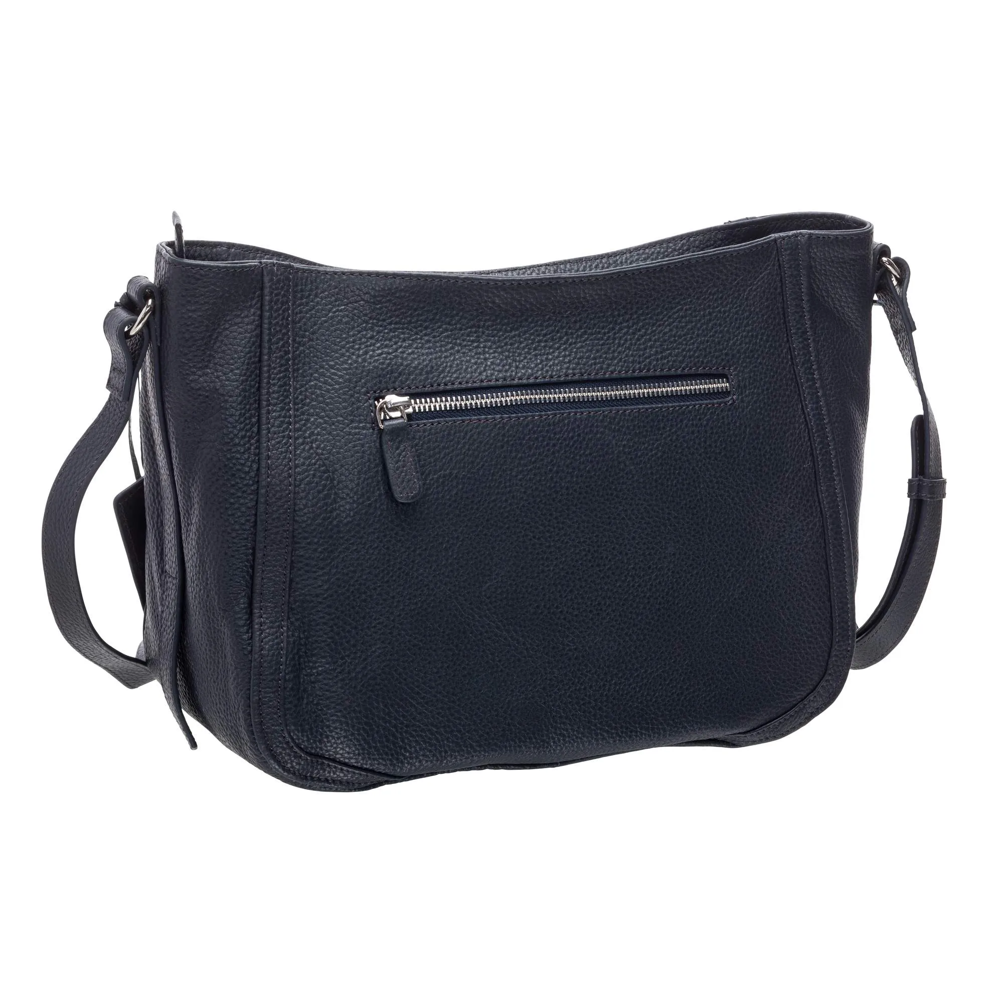 Mancini Pebbled Sophia Leather Crossbody Bag
