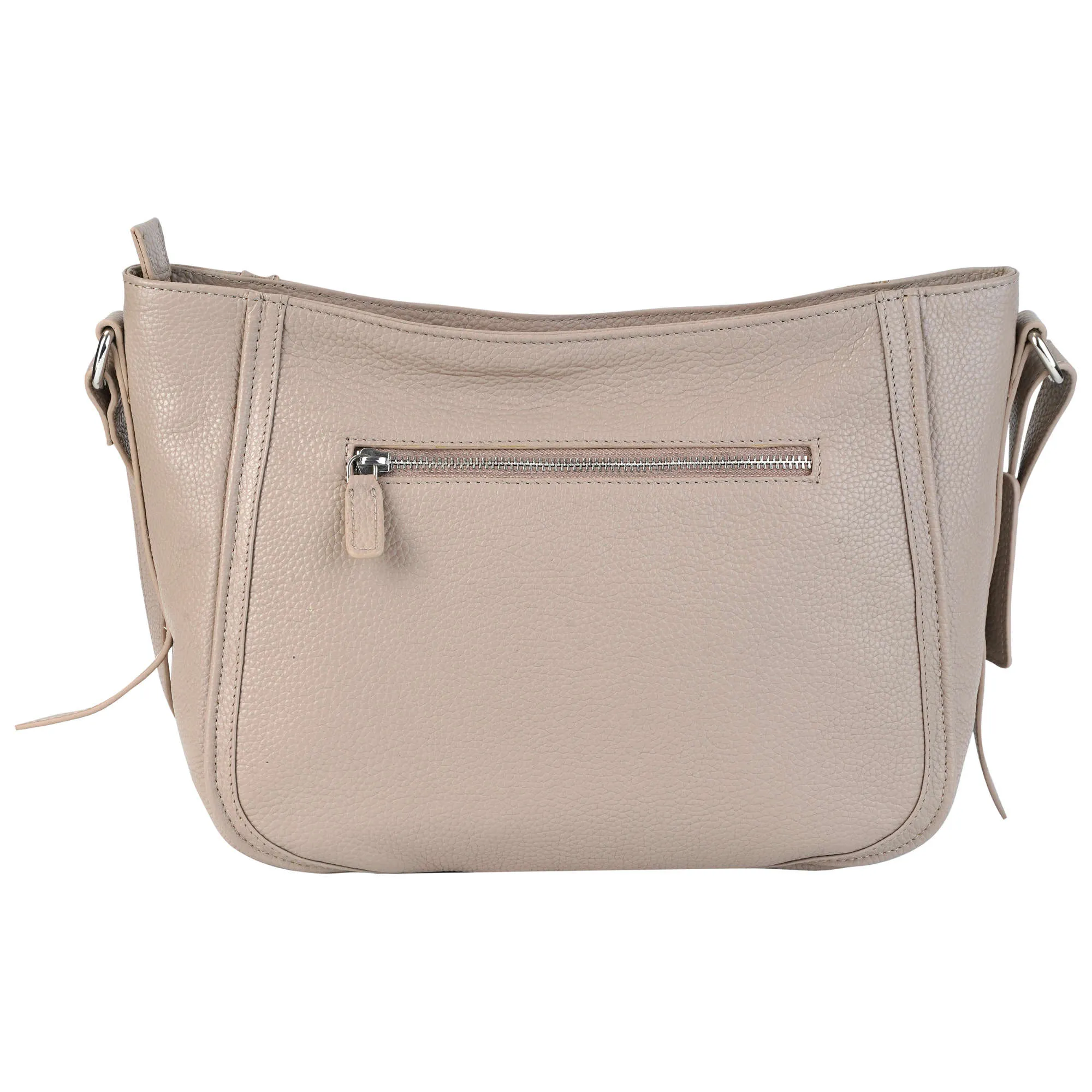 Mancini Pebbled Sophia Leather Crossbody Bag