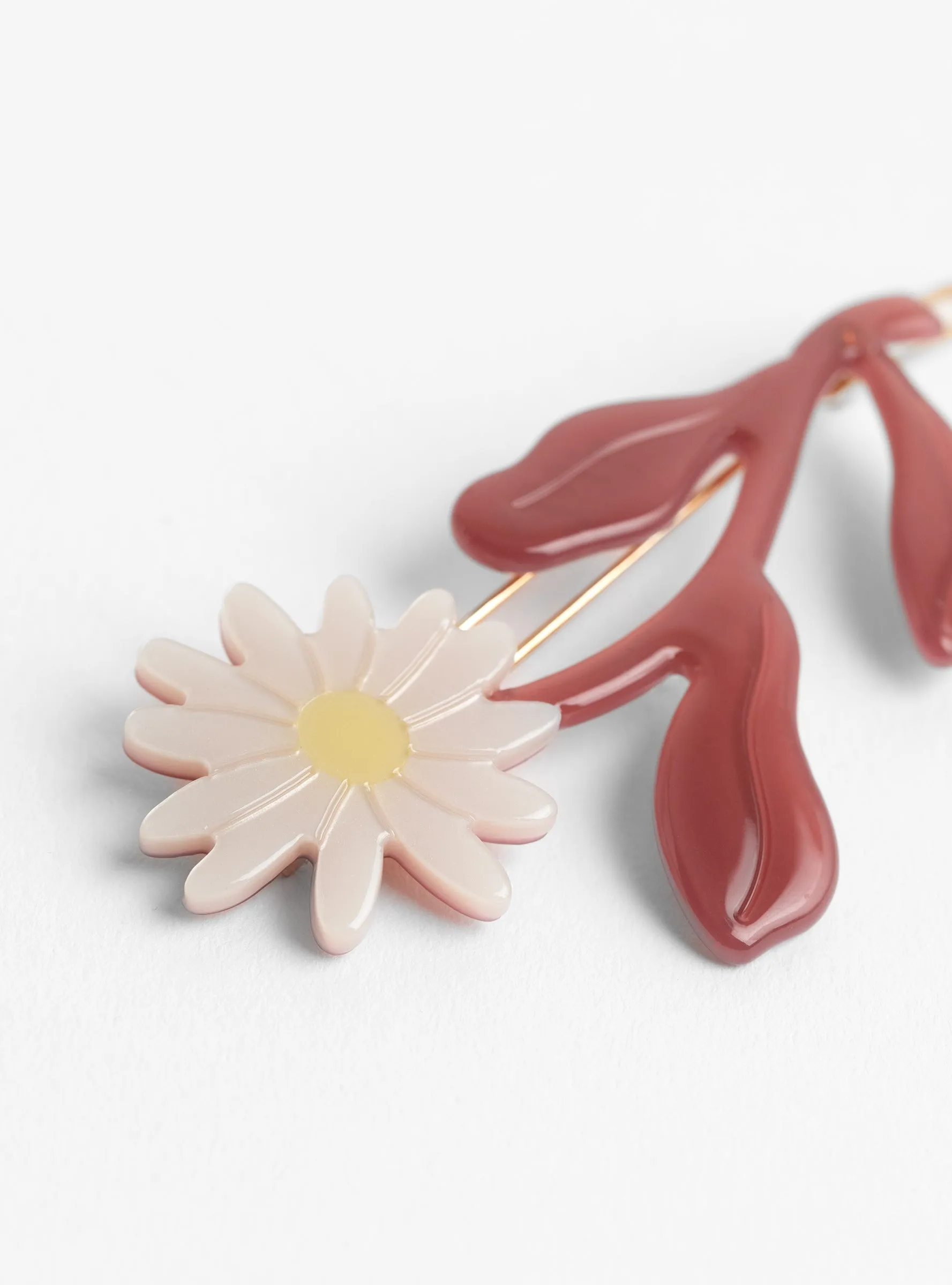 Marguerite Barrette Set White Daisy