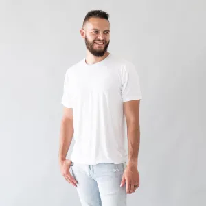 Men's Crew Neck Tee in Snow