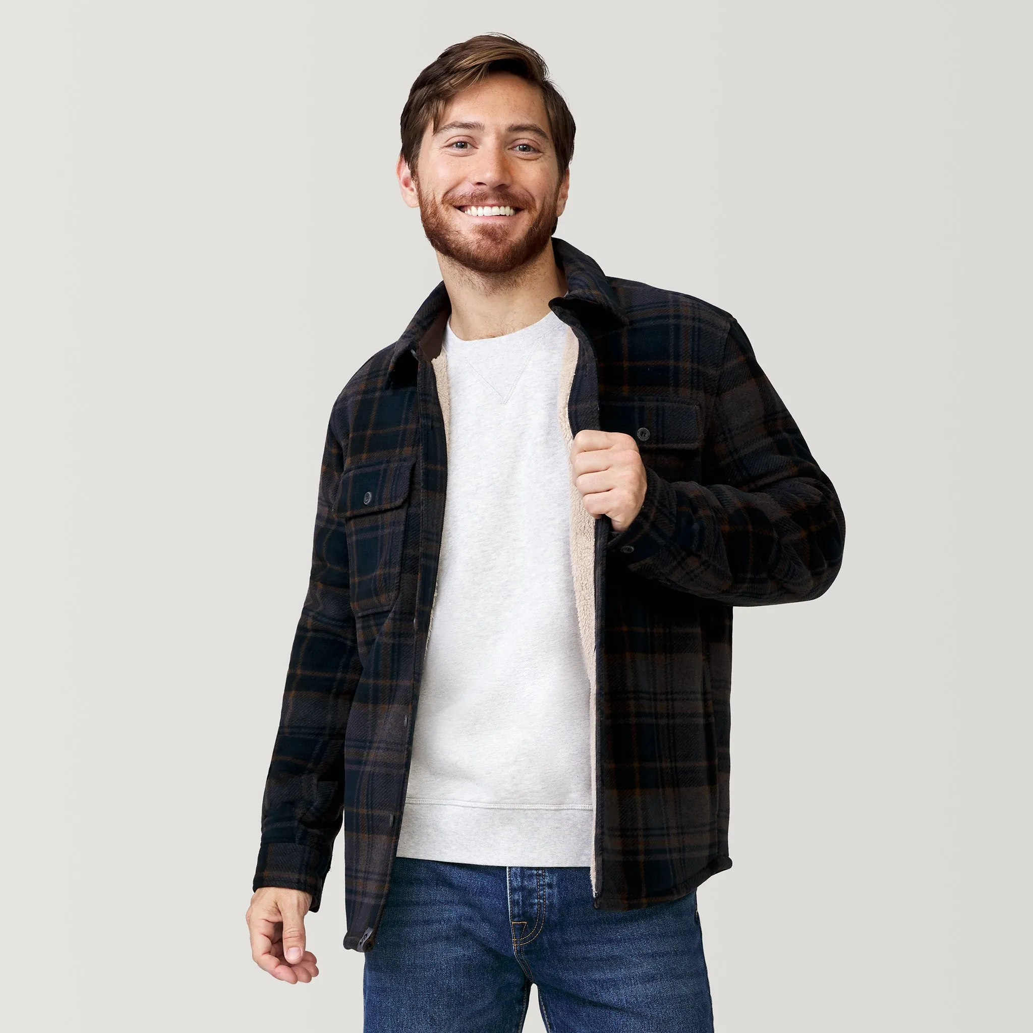 Men's Mountain Ridge Sueded Chill Out Fleece Jacket