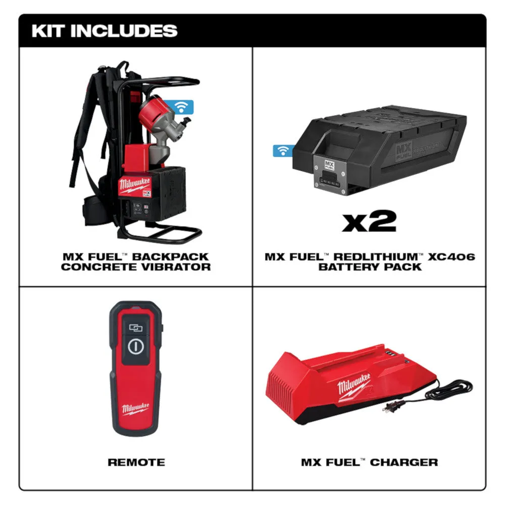 Milwaukee MXF371-2XC - MX FUEL™ Backpack Concrete Vibrator Kit