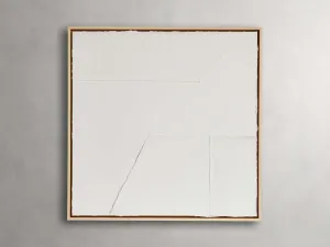 Mixed Media White Framed Canvas