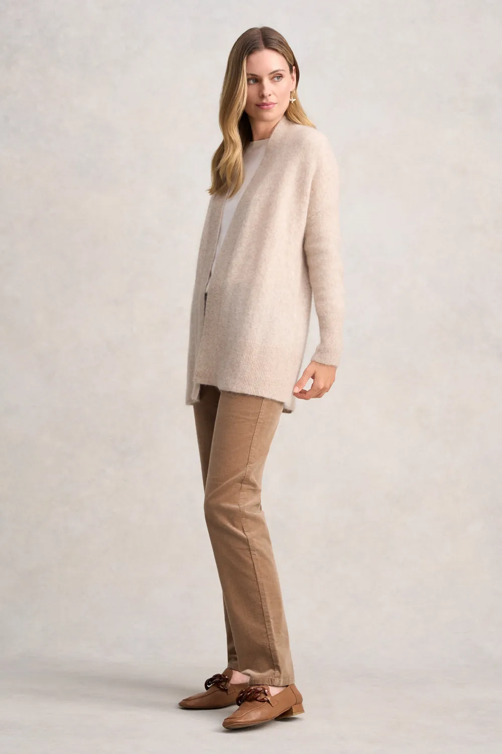 Mohair Blend Cardigan - Sable