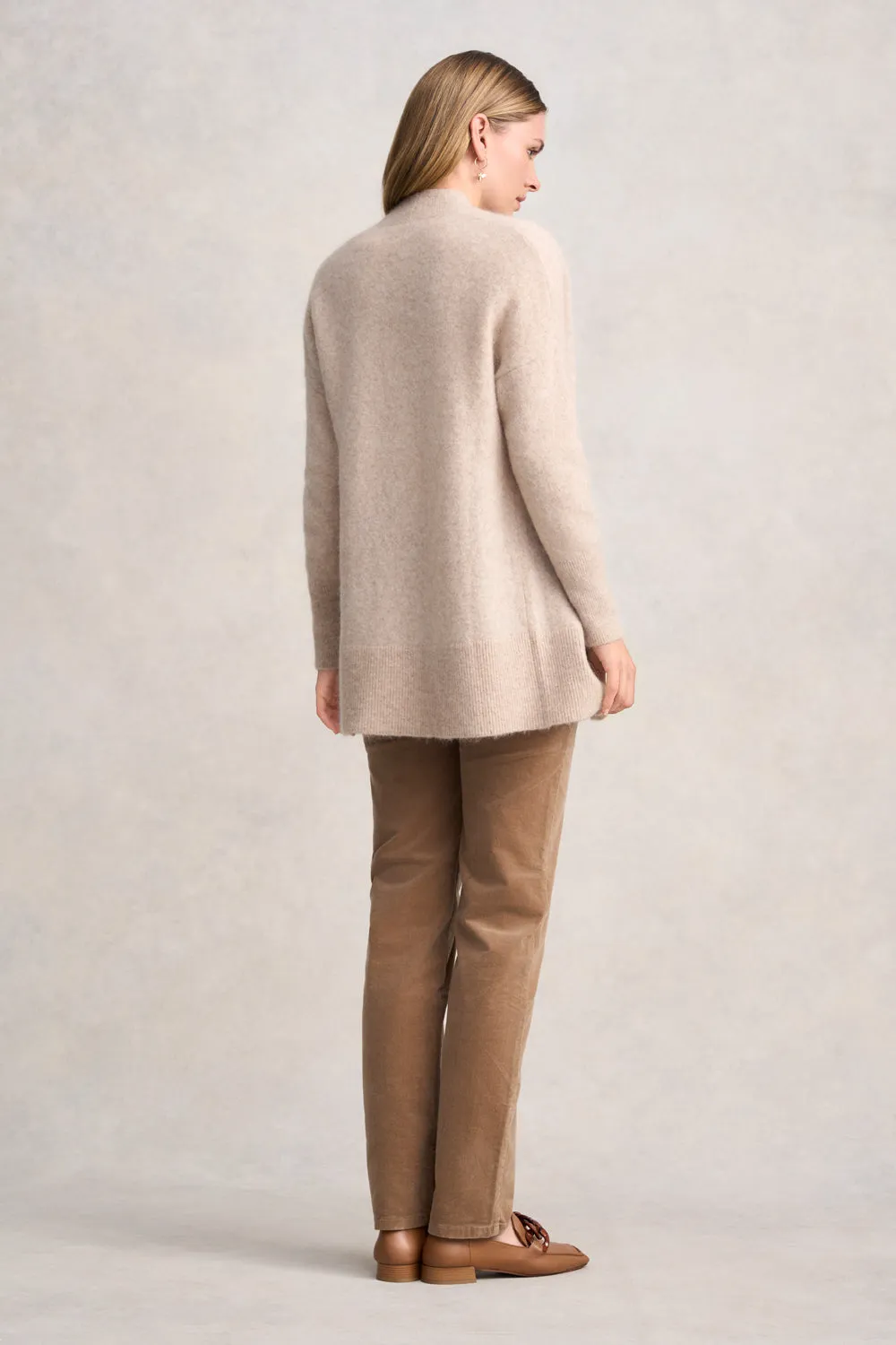 Mohair Blend Cardigan - Sable