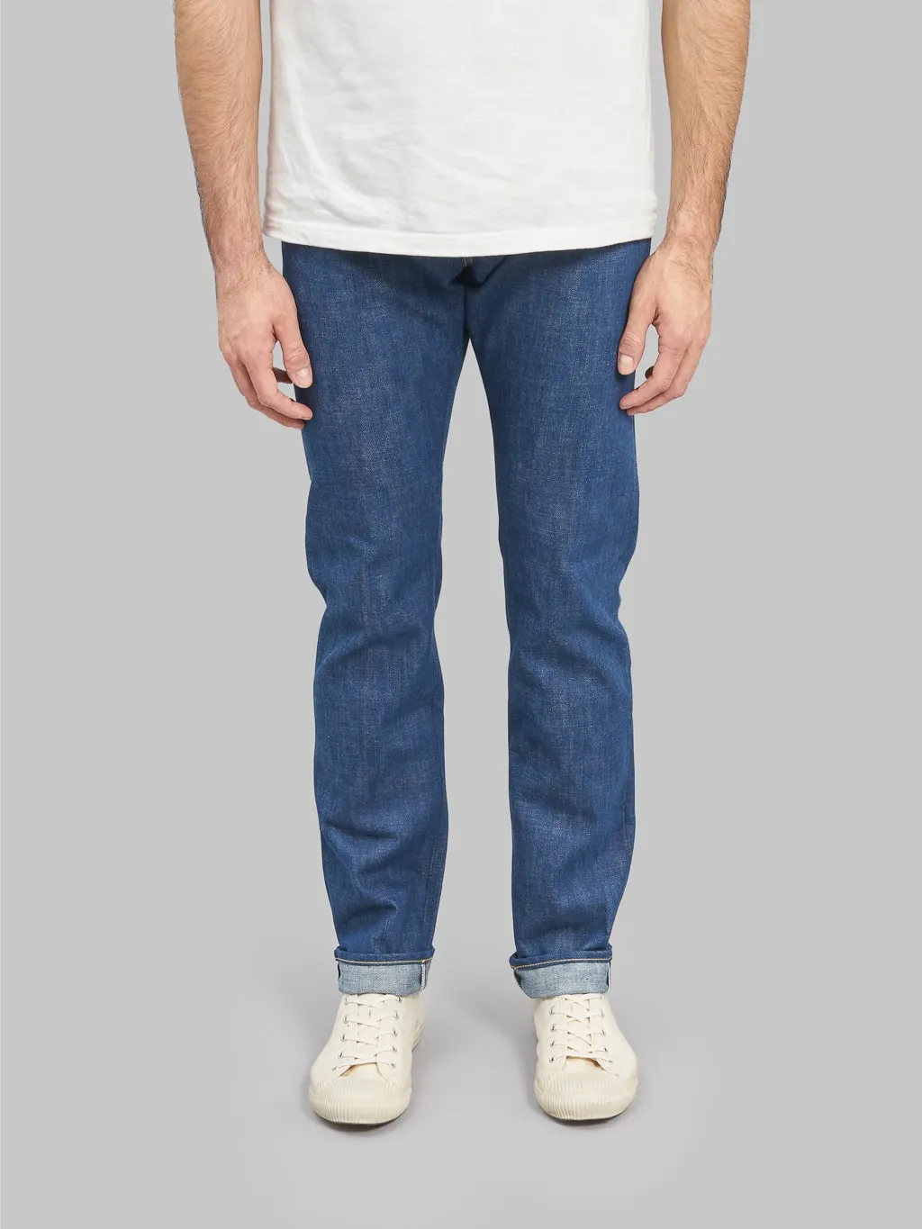 Momotaro 0605-AI 13.5oz Natural Indigo Aizome Hand Dyed Natural Tapered Jeans