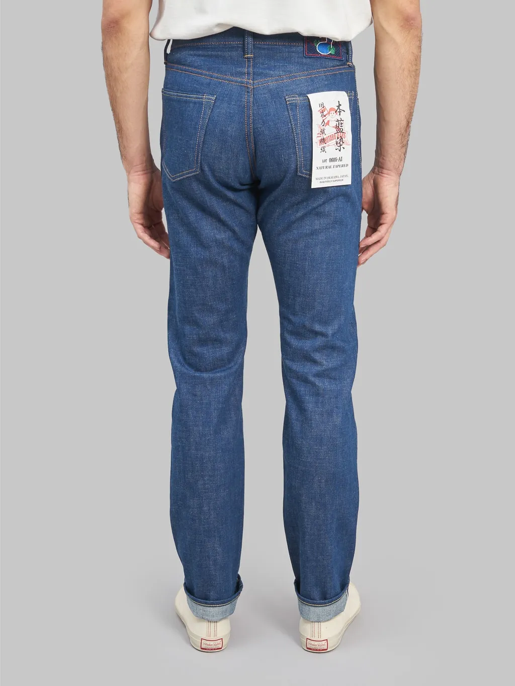 Momotaro 0605-AI 13.5oz Natural Indigo Aizome Hand Dyed Natural Tapered Jeans