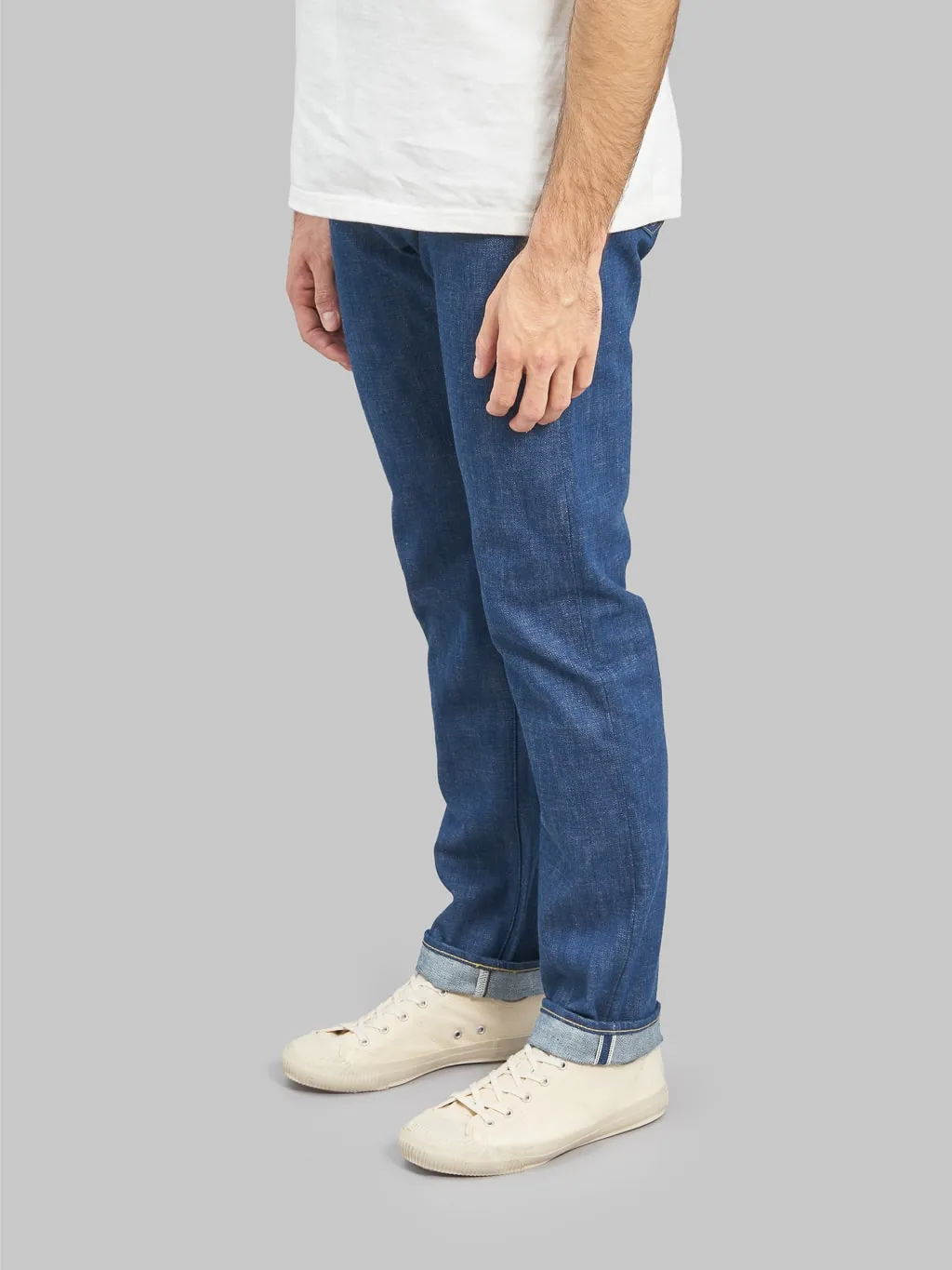 Momotaro 0605-AI 13.5oz Natural Indigo Aizome Hand Dyed Natural Tapered Jeans