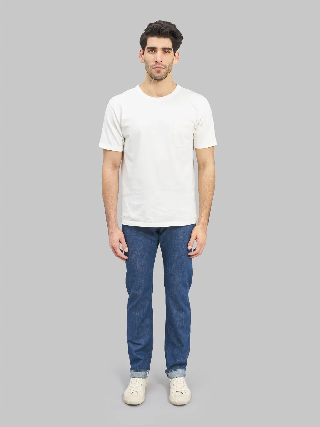 Momotaro 0605-AI 13.5oz Natural Indigo Aizome Hand Dyed Natural Tapered Jeans