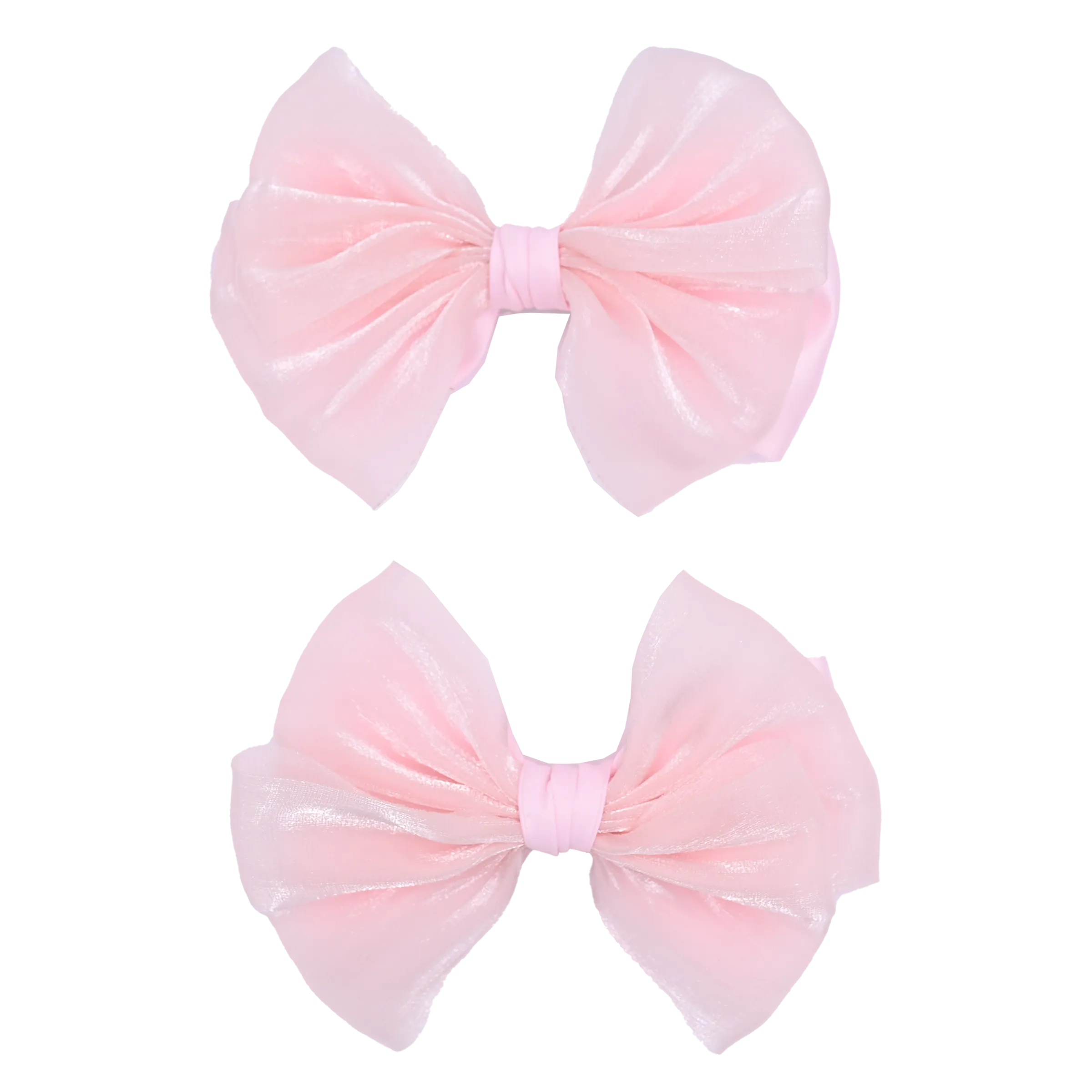 Multicolor Satin Bow Hairclip Set