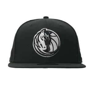 New Era NBA Black White 9FIFTY Snapback Cap - Dallas Mavericks