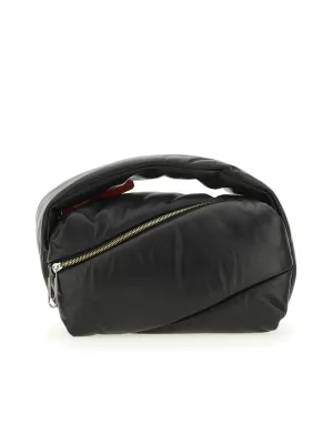 Off-White Padded Zip-Up Pouch Bag