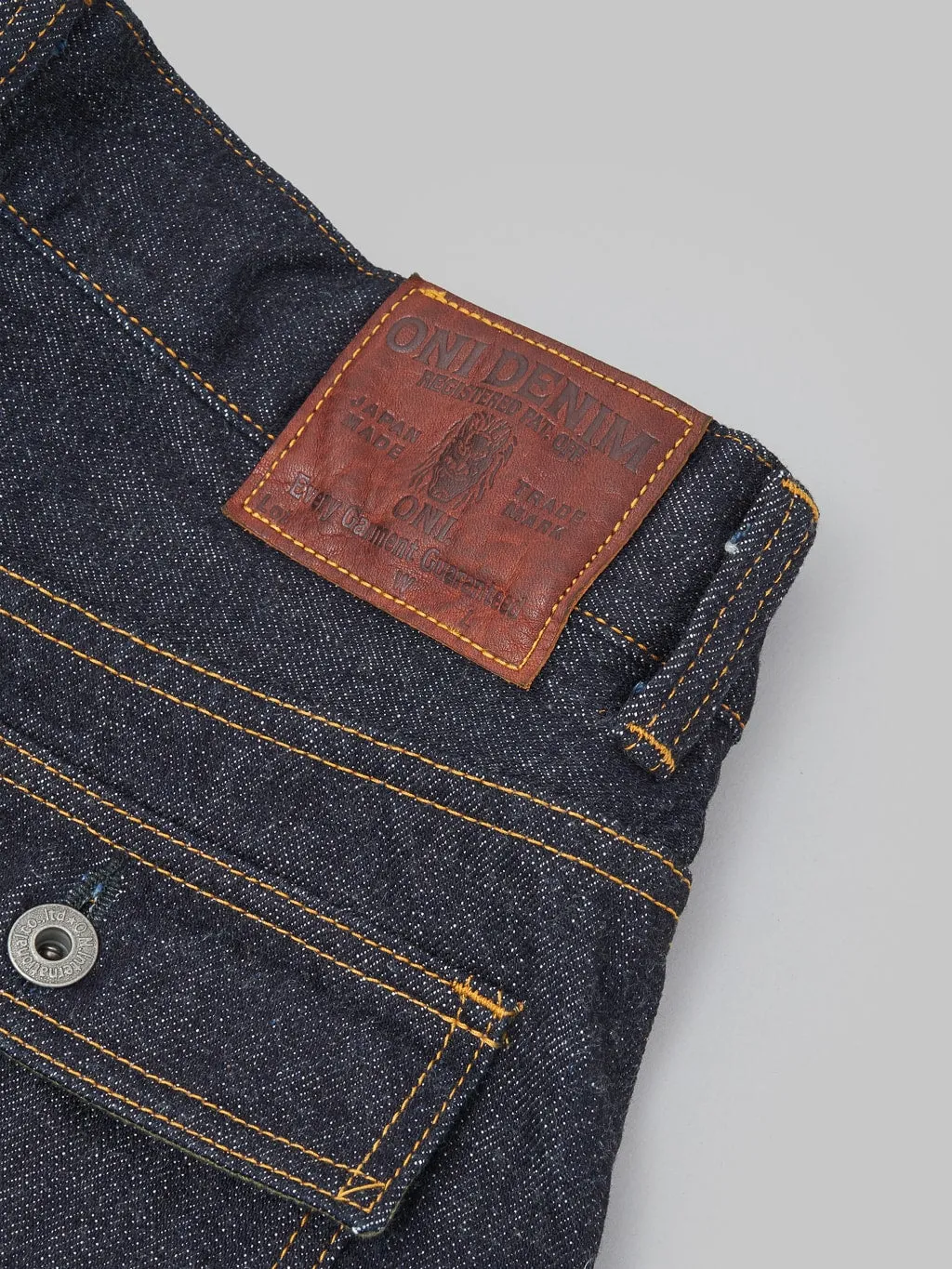 ONI Denim 107 Low Tension Denim 15oz Bush Pants