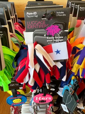 POM-ID Luggage Identifier (Red/White/Blue)
