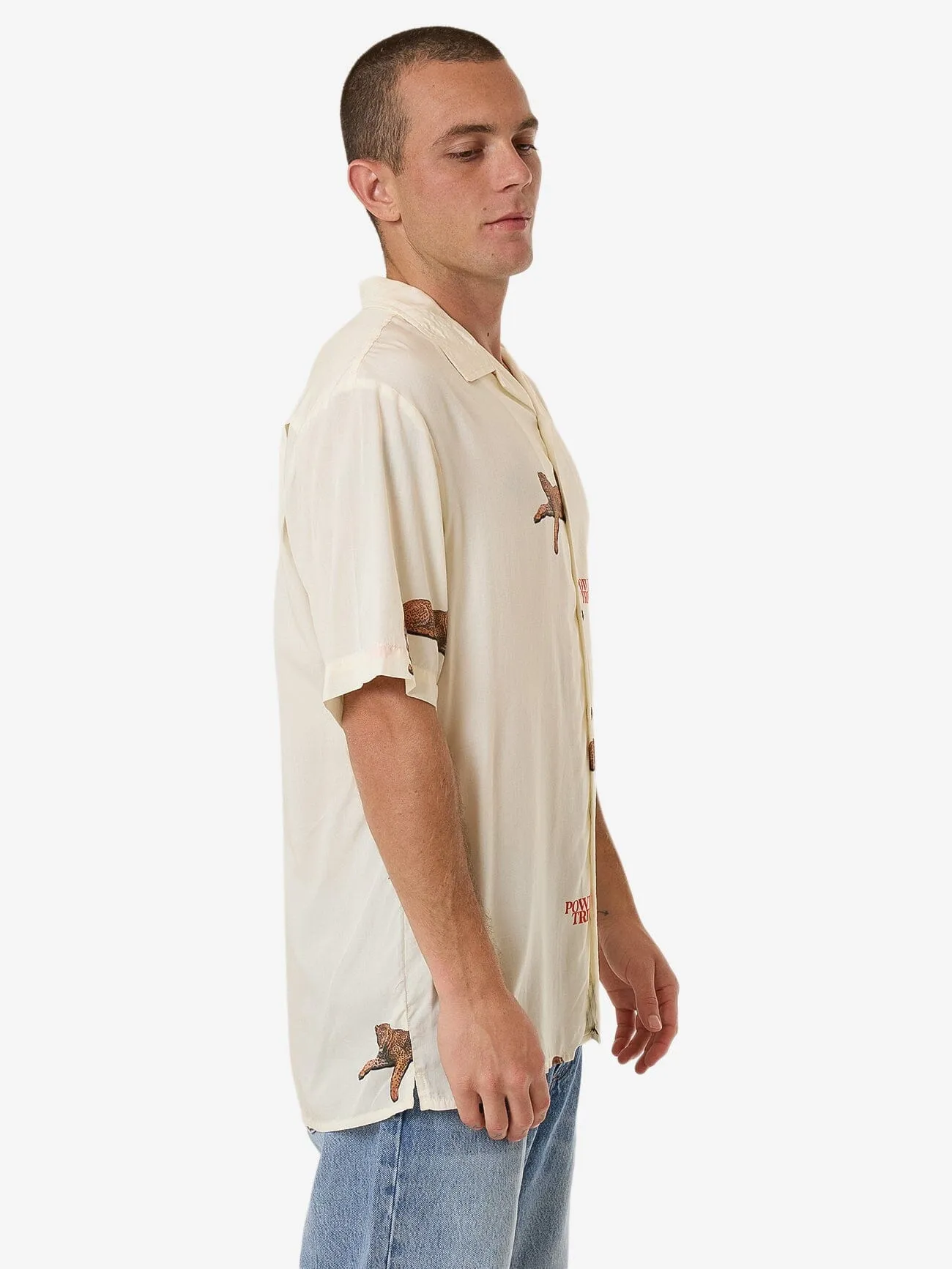 Power Trip Bowling Shirt - Heritage White