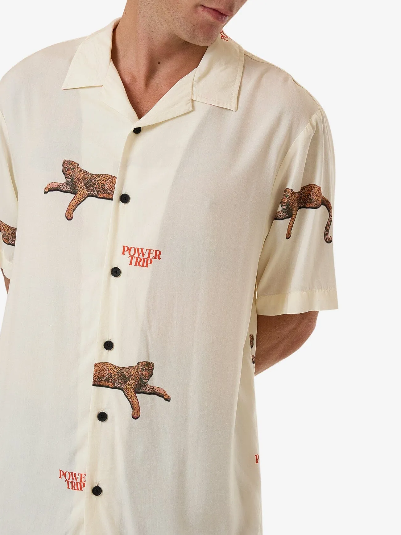 Power Trip Bowling Shirt - Heritage White