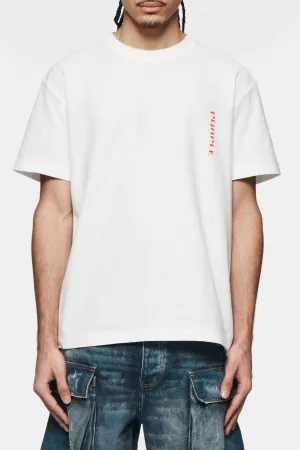 Purple Brand Textured Ss Tee - WHITE