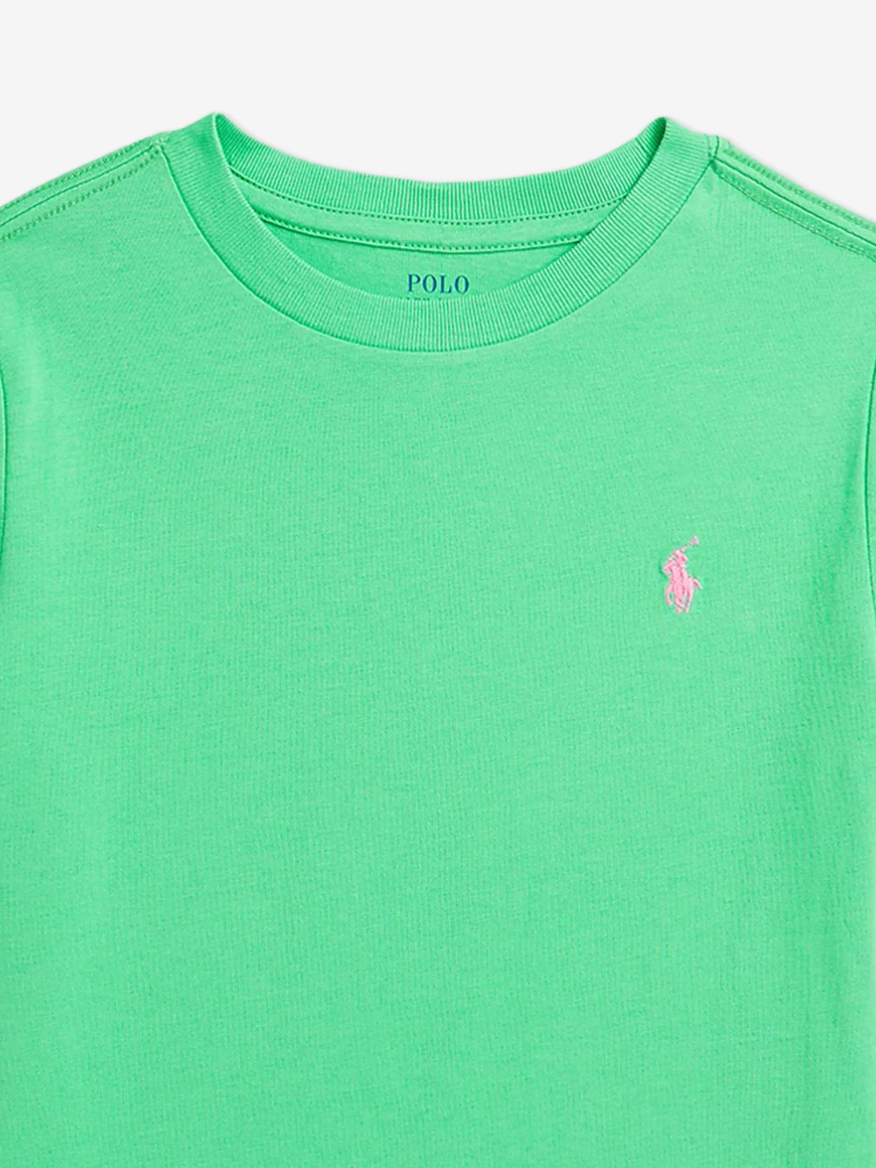Ralph Lauren Boys Logo T-Shirt in Green