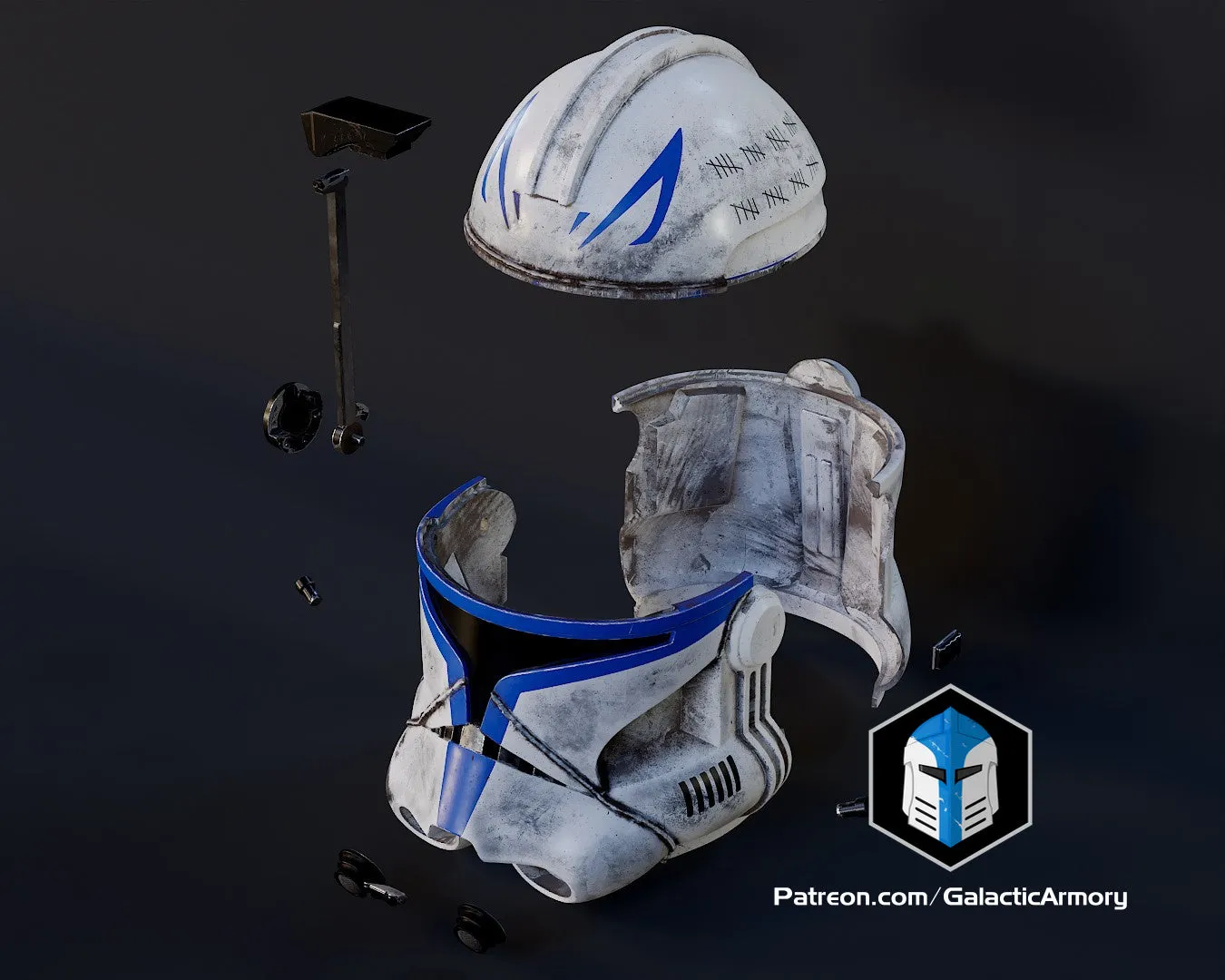 Realistic Captain Rex Helmet - 3D Print Files