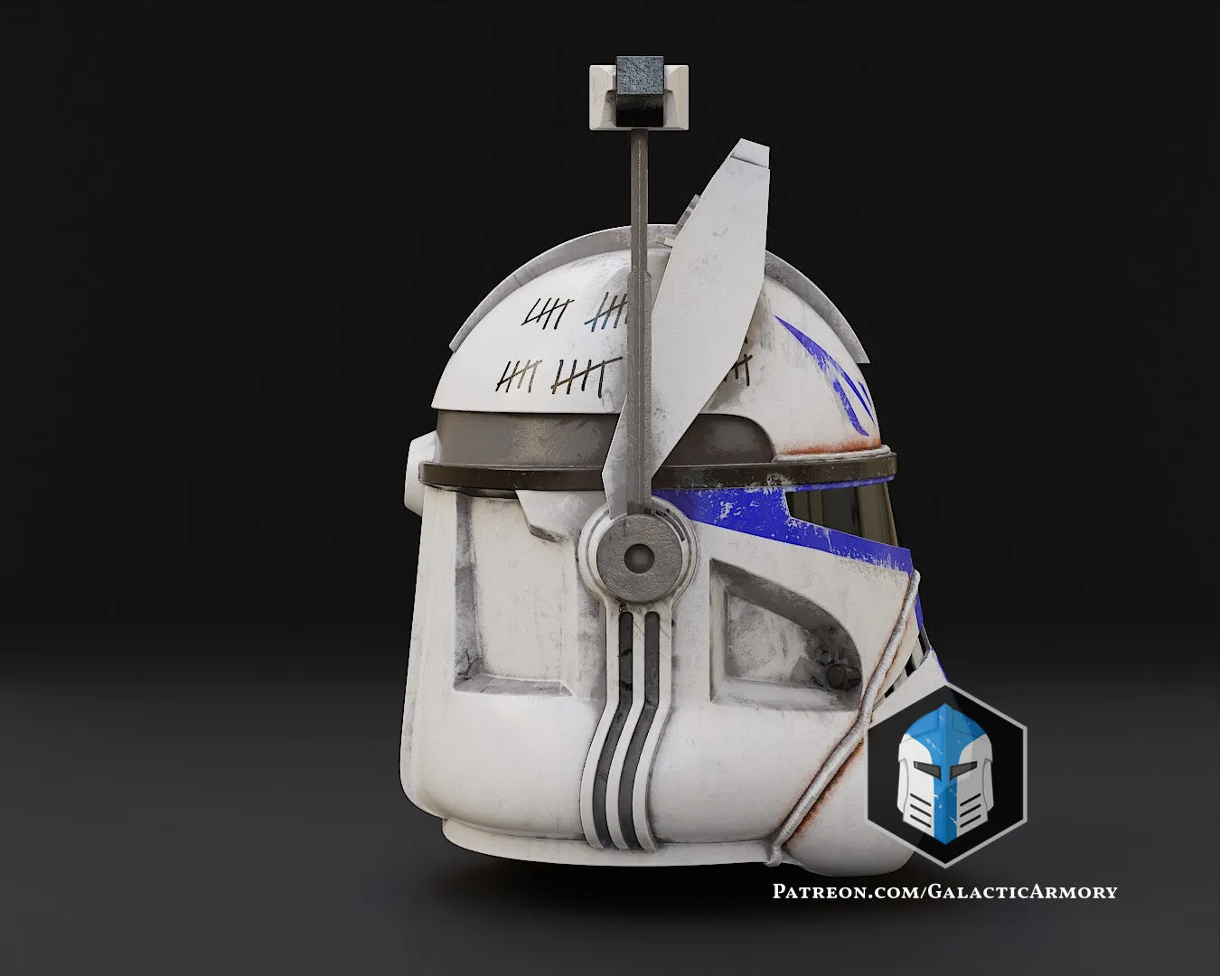 Realistic Captain Rex Helmet - 3D Print Files