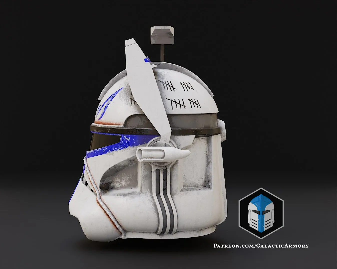 Realistic Captain Rex Helmet - 3D Print Files