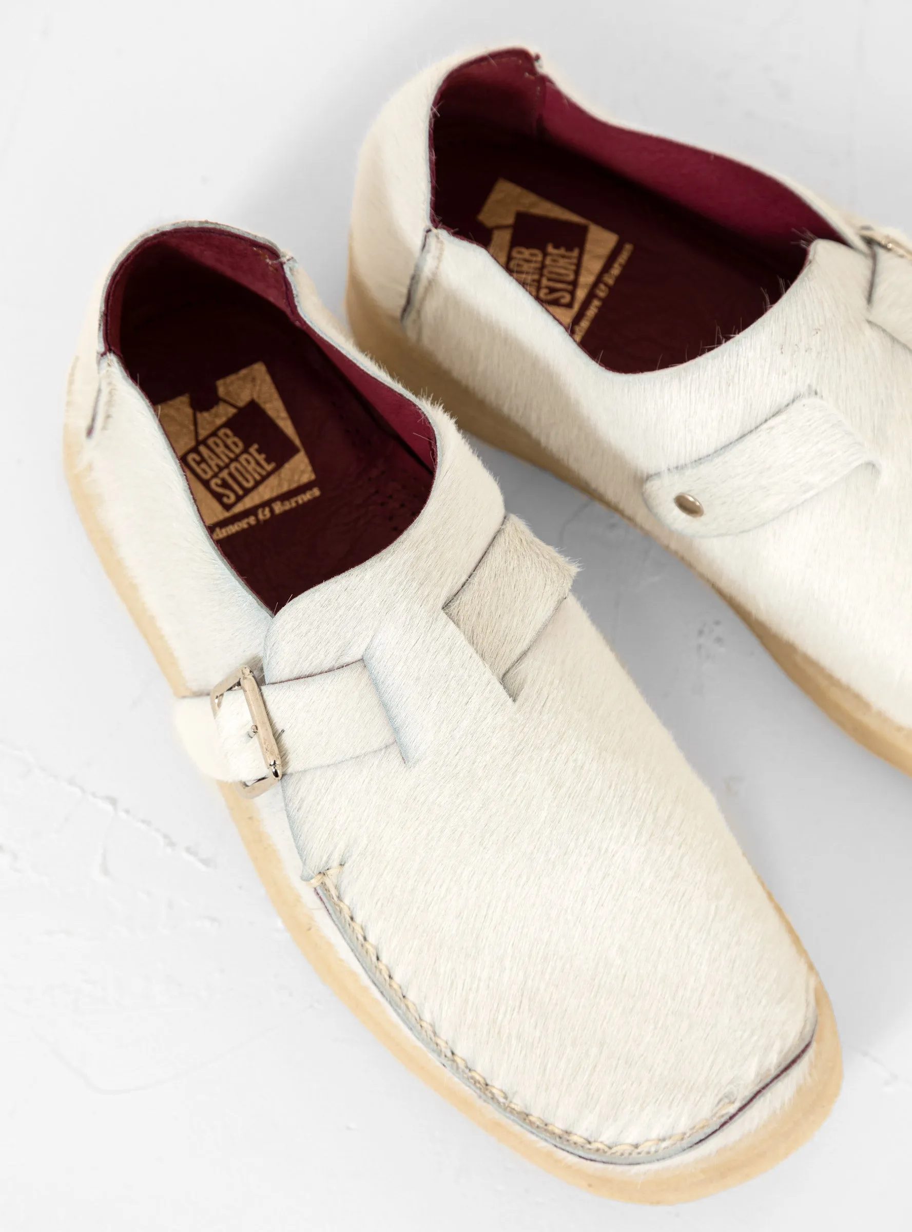 Side Seam Slide Shoes White