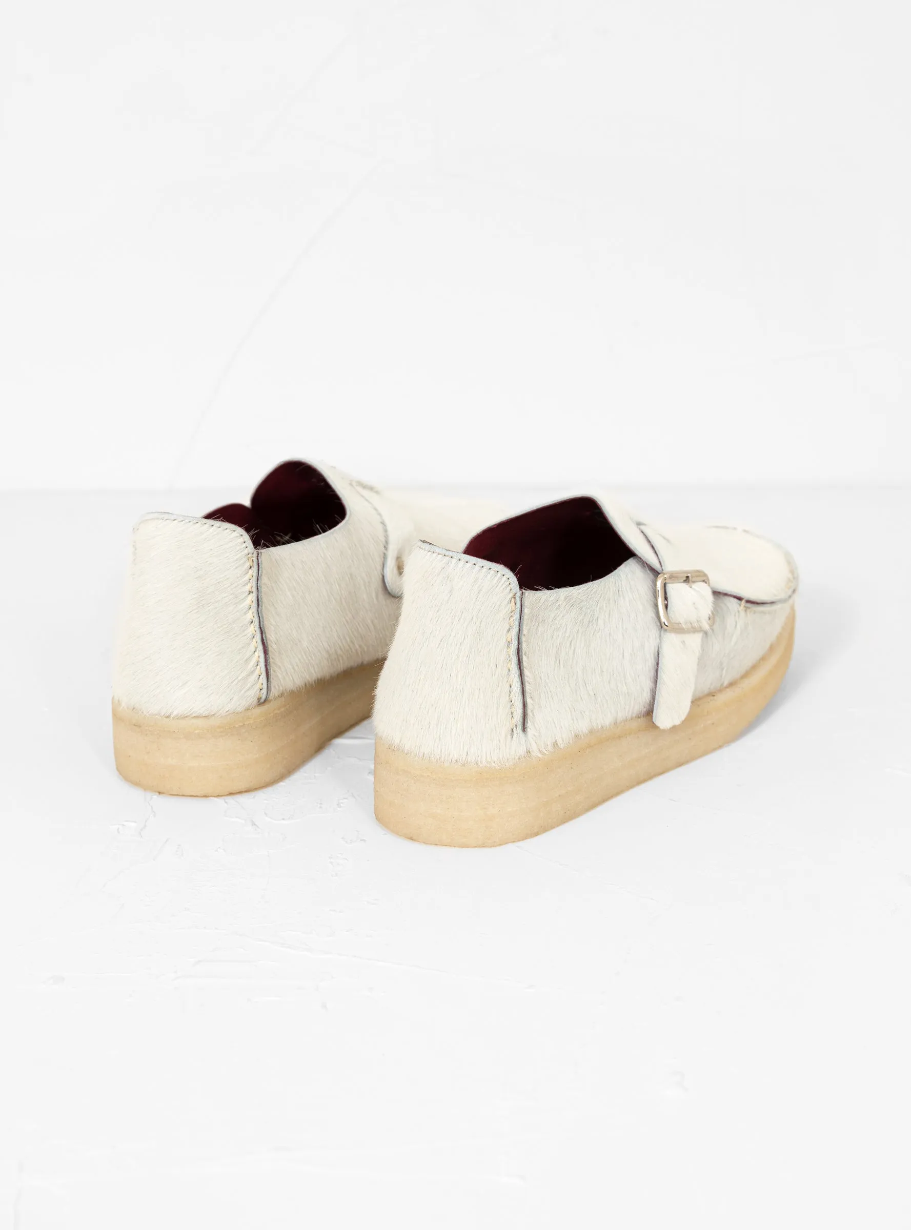Side Seam Slide Shoes White